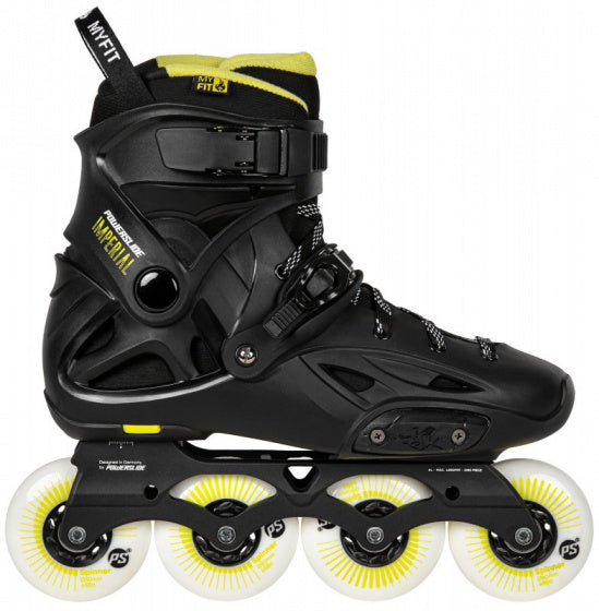 PowerSlide Inline Skates Imperial One 88A Hardboot Black Mt 43 44