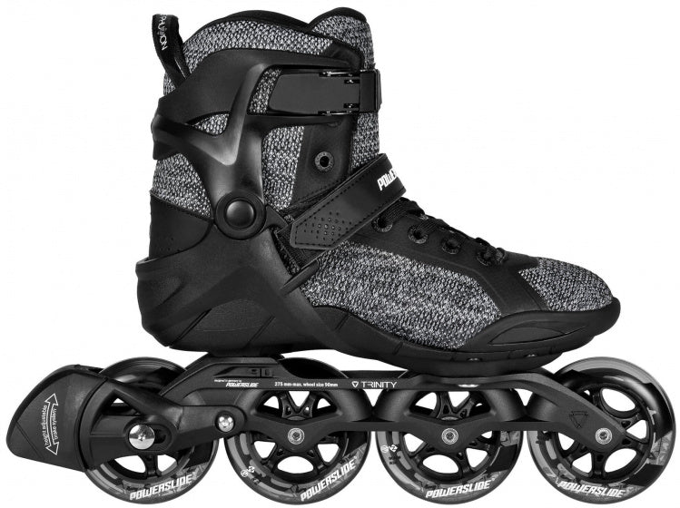 PowerDide Inline Skates Phuzion Radon Enzo 93A 83A Black Gréisst 42