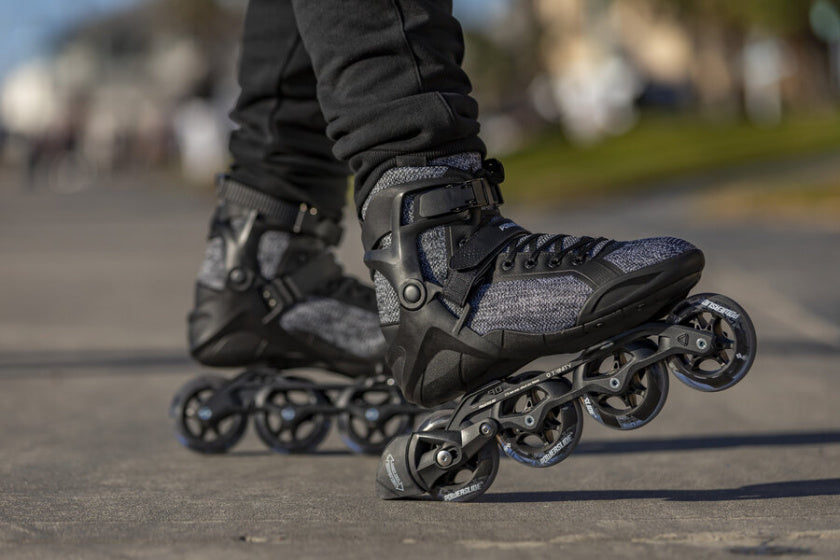 PowerDide Inline Skates Phuzion Radon Enzo 93A 83A Black Gréisst 42