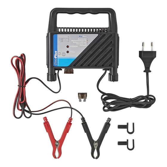 Proplus Batterie Ladegerät 12 Volt 6 Ampère 20+Ah Schwarz