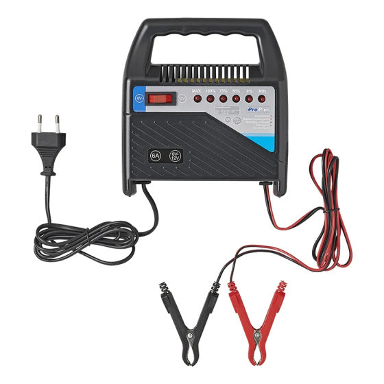 Proplus Batterie Ladegerät 6 12 Volt 6 Ampère 20+Ah Schwarz