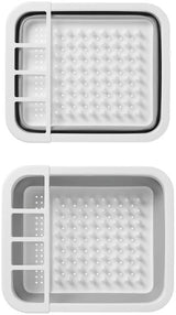ProPlus drain rack foldable 31.5 x 36.5 x 13 cm Gray White