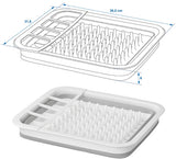 ProPlus drain rack foldable 31.5 x 36.5 x 13 cm Gray White