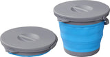 Proplus Afvalemmer opvouwbaar 5 liter 20 x 25 cm blauw grijs