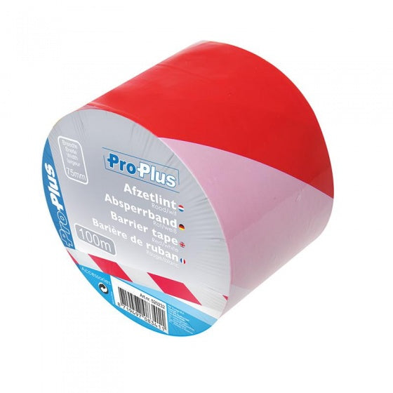 Nastro di vendita proplus 100 metri rosso bianco
