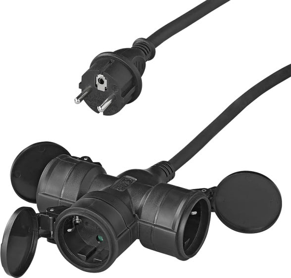 Prodlus prodlužovací kabel Schuko 3krát 10 metrů 3x1,5 mm² černá