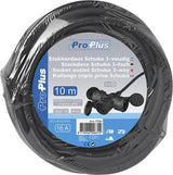 Prodlus prodlužovací kabel Schuko 3krát 10 metrů 3x1,5 mm² černá