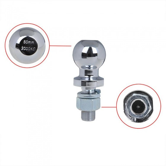 Proplus Towbar Bullet 50 mm Straight M22 v blistrovém stříbra