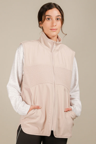 Röhnisch Bodywarmer Corrine Pile Ladies Polyester Soft pink MT XS