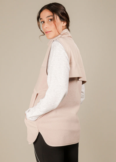 Röhnisch Bodywarmer Corrine Pile Ladies Polyester Soft pink MT XS