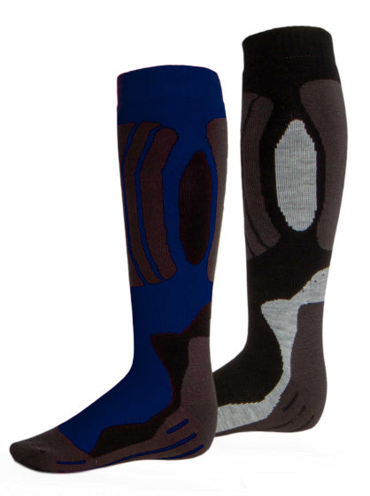 Rucanor Svindal smučarske nogavice 2-paket unisex črno modra velikost 43-46