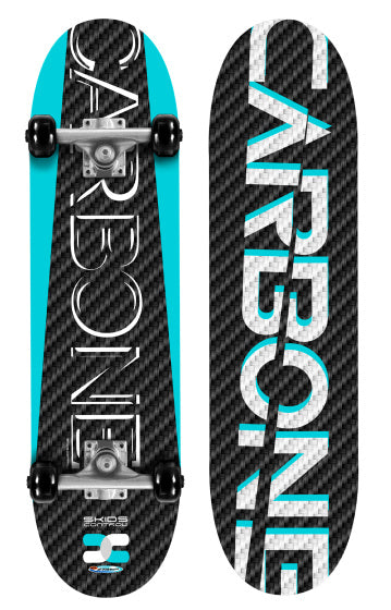 Skids Control Skids Kontroll Skateboard Carbone schwaarz blo wäiss