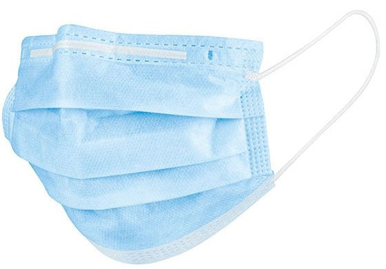 Hi-Point Mouth Caps 3-lagers unisex polyester blå 50 bitar