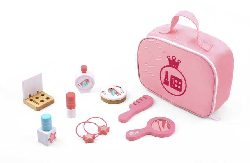 Toky Toy Hölzer Make-up-Spiel Set Pink 11-Stück