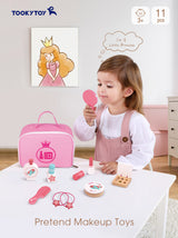 Toky Toy Hölzer Make-up-Spiel Set Pink 11-Stück