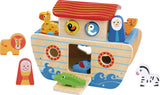 Toky Toky Noah's Ark Houten Vormboot 24 mesi 18 pezzi