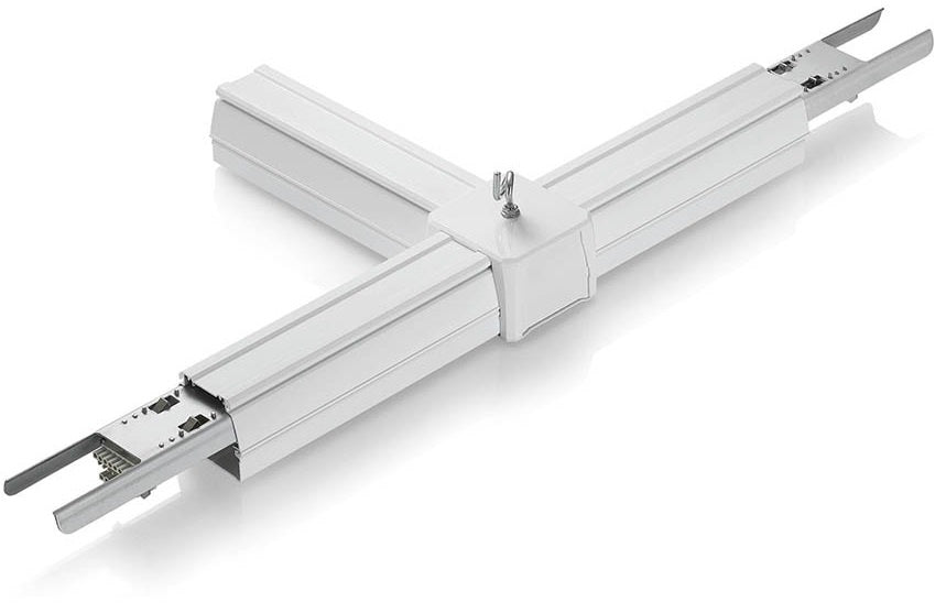 V-TAC connector for rail lighting T-shape 8 threads silver