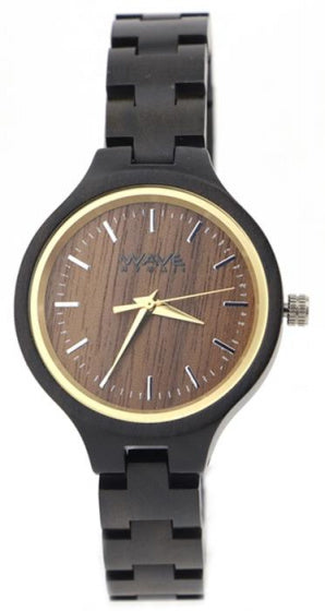 Wave Hawaii Watch Citizen Miyota Ladies 3,5 cm leseno rjava črna